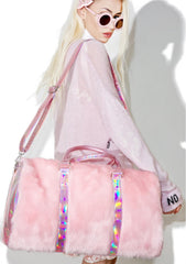 TrendyNelly™ Soft Rainbow Faux Fur Handbag