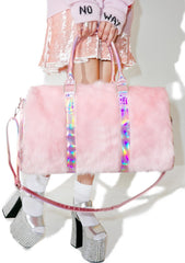 TrendyNelly™ Soft Rainbow Faux Fur Handbag