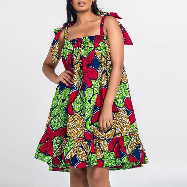 TrendyNelly™ Ankara Print Sleeveless Dress