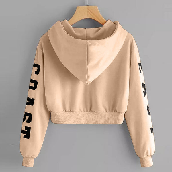 TrendyNelly™ Cropped Sweatshirt Long Sleeve Pullover