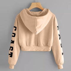 TrendyNelly™ Cropped Sweatshirt Long Sleeve Pullover