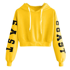 TrendyNelly™ Cropped Sweatshirt Long Sleeve Pullover