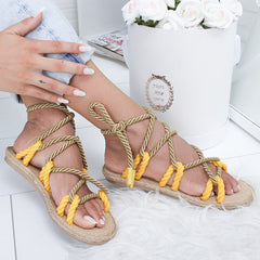 TrendyNelly™ Peep Toe Lace Up High Heels