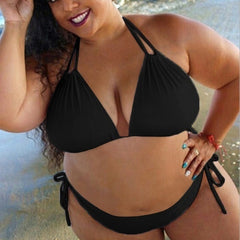 TrendyNelly™ Solid Plus Size Bikini Set