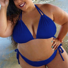 TrendyNelly™ Solid Plus Size Bikini Set