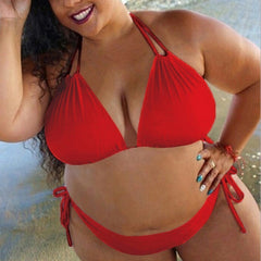 TrendyNelly™ Solid Plus Size Bikini Set