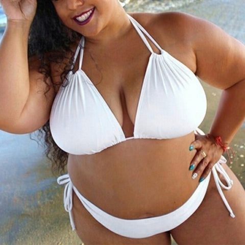 TrendyNelly™ Solid Plus Size Bikini Set