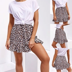 TrendyNelly™ Leopard Print Midi Skirt