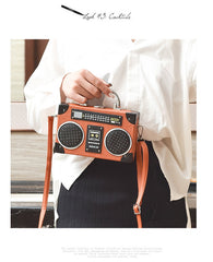 TrendyNelly™ Retro Radio Box Style Shoulder Bag