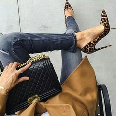 TrendyNelly™ Leopard Print High Heels & Pumps