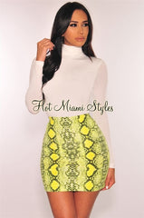 TrendyNelly™ Snake Print Skirt Bodycon