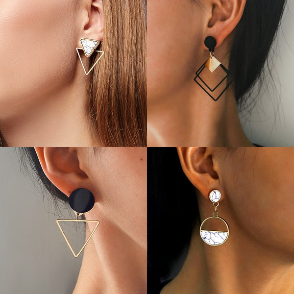 TrendyNelly™ Round Dangle Drop Earrings