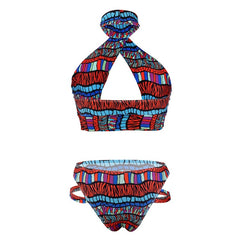 TrendyNelly™ Color Print Bikini Set