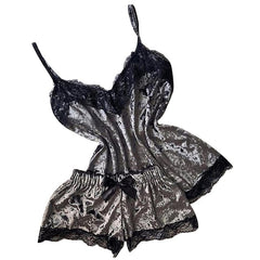 TrendyNelly™ Velvet Bow Nightwear