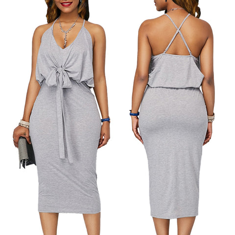 TrendyNelly™ Spaghetti Strap Vestido Dress