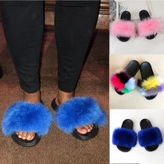 TrendyNelly™ Faux Fur Slides