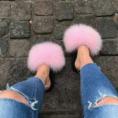 TrendyNelly™ Faux Fur Slides