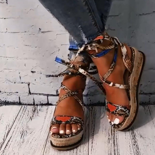 TrendyNelly™ Open Toe Sandals Ankle Strap