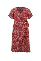 TrendyNelly™  Floral Print Dress Plus Size