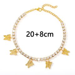 TrendyNelly™ Butterfly Crystal Ankle Bracelet