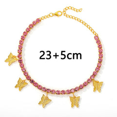 TrendyNelly™ Butterfly Crystal Ankle Bracelet