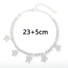 TrendyNelly™ Butterfly Crystal Ankle Bracelet