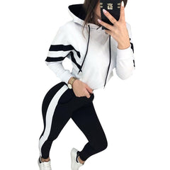 TrendyNelly™ Hooded Striped Fashion Set