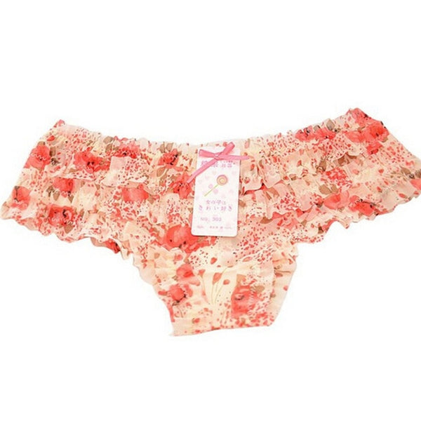 TrendyNelly™ Eight Colors Butt Lifter Ruffles Sheer Panties